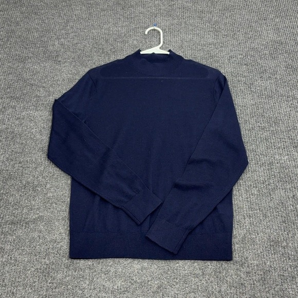 Banana Republic Other - Banana Republic Sweater Mens XS Navy Blue 100% Merino Wool Mock Neck Classic